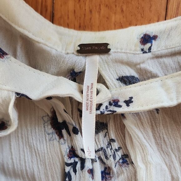 Free People Floral Flowy Dress- Women's Size Large - Picture 2 of 4